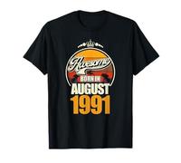 Großartig SEIT August 1991 35th Birthday Saying 35 Years T-Shirt