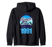 Großartig seit August 1991 35th Birthday Saying 35 Years Zip Hoodie