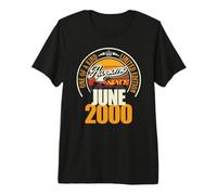 Großartig SEIT June 2000 26th Birthday Saying 26 Years Premium T-Shirt