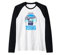 Großartig SEIT Mai 1966 60th Birthday Saying 60 Years Raglan Baseball Tee