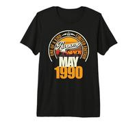 Großartig SEIT Mai 1990 36th Birthday Saying 36 Years Premium T-Shirt