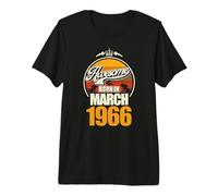 Großartig SEIT March 1966 60th Birthday Saying 60 Years Premium T-Shirt