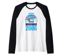 Großartig SEIT November 2006 20th Birthday Saying 20 Years Raglan Baseball Tee