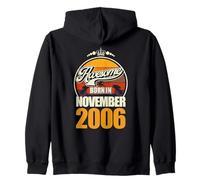 Großartig seit November 2006 20th Birthday Saying 20 Years Zip Hoodie