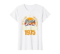 Großartig SEIT October 1975 51st Birthday Saying 51 Years Value Graphic T-Shirt, Women, White, L
