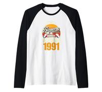 Großartig SEIT October 1991 35th Birthday Saying 35 Years Raglan Baseball Tee