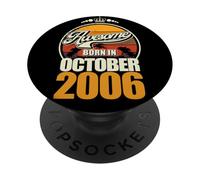 Großartig seit October 2006 20th Birthday Saying 20 Years PopSockets Adhesive PopGrip