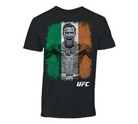 Grossbull Men's Conor McGregor Flag Tee Shirt Black Small