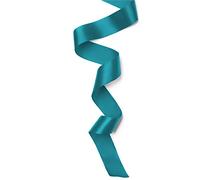 GROSSē Solid Double Sided Shine Satin 12mm x 18 M Per Package Ribbon Set for Balloons, Crafts Decoration Home, Bow, DIY Sewing Projects, Bridal Bouquet. (Teal)