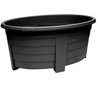 Grosvenor 2 x Oval Planter 55cm Ebony