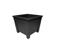 Grosvenor (X2) 100339112 Square Flower Pot - 33 cm - Ebony