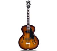 GROTE Jazz Electric Guitar Hollow Body Chrome Hardware P90 pickup (Vintage Sunburst)