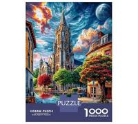 Grote Markt Jigsaw Puzzles, 1000 Pieces Impossible Puzzle Challenge Toy for Adults& Kids Age 12 Years Up 70x50cm/1000pcs