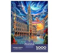 Grote Markt Jigsaw Puzzles for Adults Kids. 1000 Pieces Impossible Puzzle Challenge Toy 52x38cm/1000pcs