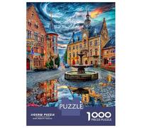 Grote Markt Jigsaw Puzzles for Adults Kids.1000 Pieces Puzzle,Whimsical Challenge Toy for Adults& Kids Age 14 Years Up 38x26cm/1000pcs