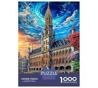 Grote Markt Puzzle 1000 Pcs Impossible Jigsaw Puzzle, Challenge Puzzle for Adults & for Age 14 And Up 38x26cm/1000pcs