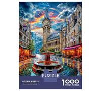 Grote Markt Puzzle 1000 Pcs Impossible Jigsaw Puzzle, Challenge Puzzle for Adults & for Age 14 And Up 52x38cm/1000pcs