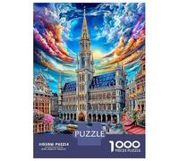 Grote Markt Puzzle 1000-Piece for Adults And Kids, Difficult Jigsaw Puzzle, Challenging & Relaxing Gift 38x26cm/1000pcs