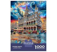 Grote Markt Puzzle 1000 Piece, Impossible Jigsaw Puzzles for Adults, Puzzle Family Activity Puzzles 38x26cm/1000pcs