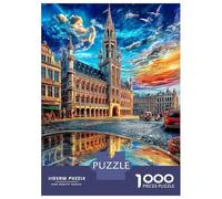 Grote Markt Puzzle 1000 Piece, Jigsaw Puzzle Challenge Eco-friendly Paper Puzzle for Adults & for Age 14 And Up 70x50cm/1000pcs