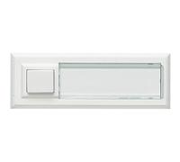 Grothe Combilux Bell Button with LED Nameplate White Weather-Proof