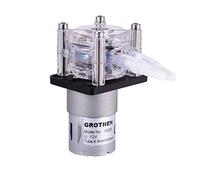 GROTHEN DC 12V Peristaltic Pump with Silicone Tubing High Flow Water Liquid Pump Dosing Vacuum Pump Self-Priming Anti-Corrosion Adjustable Flow for DIY Aquarium Lab Chemical Analysis Dosing Additives