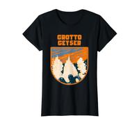 Grotto Geyser Yellowstone National Park Value Graphic T-Shirt, Women, Black, M