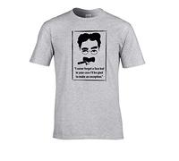 Groucho Marx- Never Forget a Face Quote- Men's T-Shirt Grey