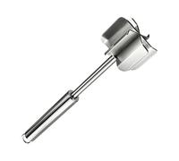 Ground Beef Chopper Tool | Food Preparation Stainless Steel Gadget - Minced Meat Masher with Handle - for Potatoes, Avocado, Turkey, Carrots, Pumpkin, Puree Preparation and Picnic