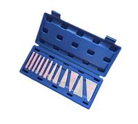 Ground Bevel Gauge Blocks 12 Piece 65Mn Steel Set, 1/4 to 30 Degree Calibration References with Protective Storage Case Use Inclined Reference Bevel Protractor Machinist Measuring Blocks Set