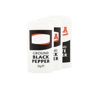 Ground Black Pepper 25g X Pack Of 3 -Add A Little Taste To Your Meals With By Using This Ground Black Pepper - Easy To Pour