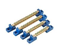 Ground Bus Bar Terminal Block 1pcs 6 * 9 Copper Ground Bar - 4/6/8/10/12 Hole Terminal Block for Distribution Box Zero Wiring Connection(10P)