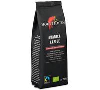 GROUND COFFEE, DECAFFEINE ARABICA 100% FAIR TRADE BIO 250 g - MOUNT HAGEN