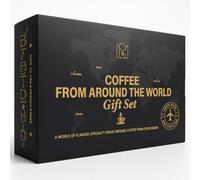 Ground coffee gift set | Coffee From Around The World Gift Set with Coffee Cafetiere | Gifts For Men | women | Xmas gift for him| food gifts | Gift idea