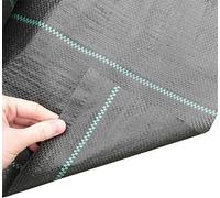 Ground Cover Weed Barrier Heavy Duty Weed Control Membrane Ideal For Under Patios Vegetable Gardens Flower Beds Landscaping Black Garden Liner Quality Cover Tarp (Size : 0.5mx10m/1.6ftx33ft)