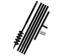 Ground Drill with Handle 100 mm with Extension Tube 5 m Steel