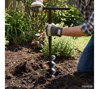 vidaXL Ground Drill with Handle 200 mm with Extension Tube 5 m Steel