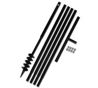 Ground Drill with Handle 80 mm with Extension Tube 5 m Steel