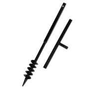 Ground Drill with Handle Steel Black Augers Garden Drill Multi Sizes vidaXL