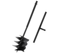 Ground Drill with Handle Steel Black Augers Garden Drill Multi Sizes vidaXL