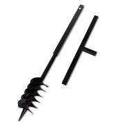 Ground Drill with Handle Steel Black Augers Garden Drill Multi Sizes vidaXL