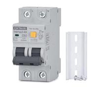 Ground Fault Circuit Breaker 16A 120V AC DIN Rail Mount Thermal-Magnetic Trip Earth-Leakage Protec 1PN RCBO C16(50 Amp)