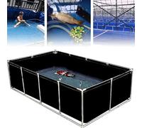 Ground fish tank Large Outdoor Fish Pond Canvas Tank With Drain Valve