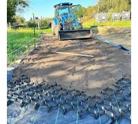 Ground Grid 2 Inch, Soil Stabilizer Geogrid, Mud Soil Erosion Control Geogrid Net, Permeable Stabilization System for DIY Patio, Driveway, Landscape Parking Lot Garden(2x9 m/6.5x30 ft)