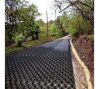 Ground Grid Fixable Pea Gravel Stabilizer for Driveway/Walkway/Embankment 2 Inch, Steep Creek Bank/Slope Soil Support Mesh(4x9 m/13x30 ft)