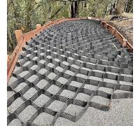 Ground Grid Stabilizer for Dirt, Driveway Landscaping 2" Tall Geogrid Permeable Pavers, Soil/Gravel/Sand/Rocks Filling Slope Protection Polyethylene Grid (Size : 1x7m(3.3x23ft))