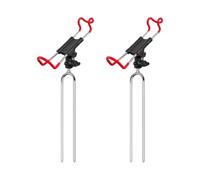 Ground-Insert Rod with Tightening Knob | Adjustable Cradle Orientation, Breaks Down After Use for Fishing Along Riverbanks and Lakeshores