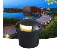 Ground LED Landscape Lamp - 2 Side Glow Path Lighting Fortress, AC85-265V Low Voltage Recessed Buried Lights, IP65 Waterproof Outdoor Spotlight(Red,3w)