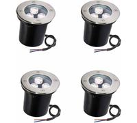 Ground Lights, Underground Light, Outdoor LED Buried Light, Recessed In Ground Pathway Lights, Floor Lamp for Bridge Garden Landscape Lighting (White 24v(3w))