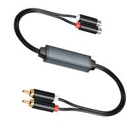 Ground Loop Isolator RCA Noise Filter for Car Audio Hum Eliminator from Home Stereo Amplifiers Plug-and-Play